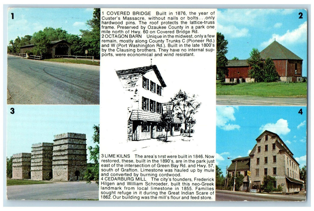 1978 Barth's Restaurant Highway 57 Multiview Cedarburg Wisconsin WI Postcard