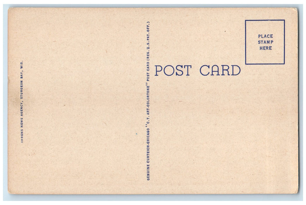 c1940's Whole Train Load Of Door County Ships To Market Door County WI Postcard