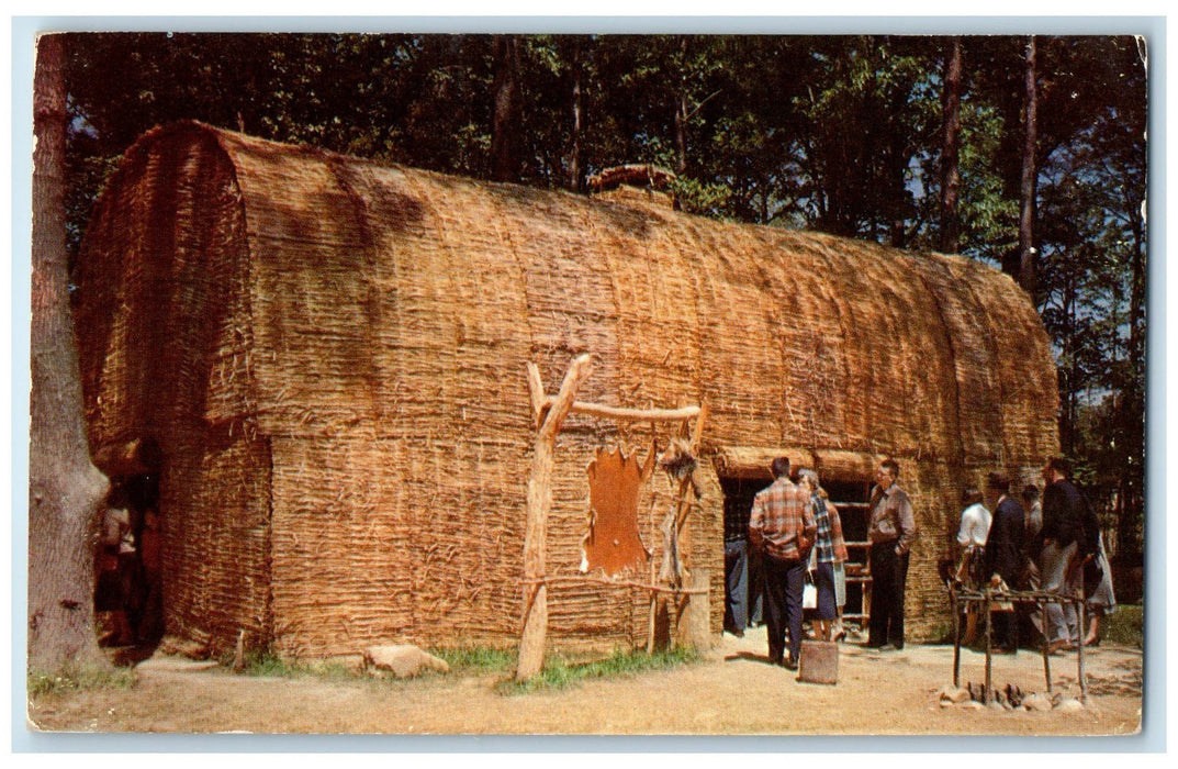 c1950's Powhatan's Lodge Jamestown Festival Jamestown Virginia VA Postcard