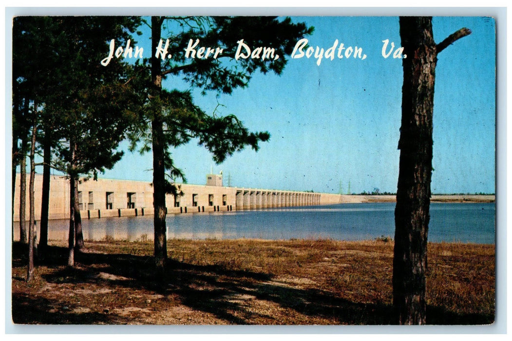 1963 John H. Kerr Dam Lake River From Forest View Boydton Virginia VA Postcard