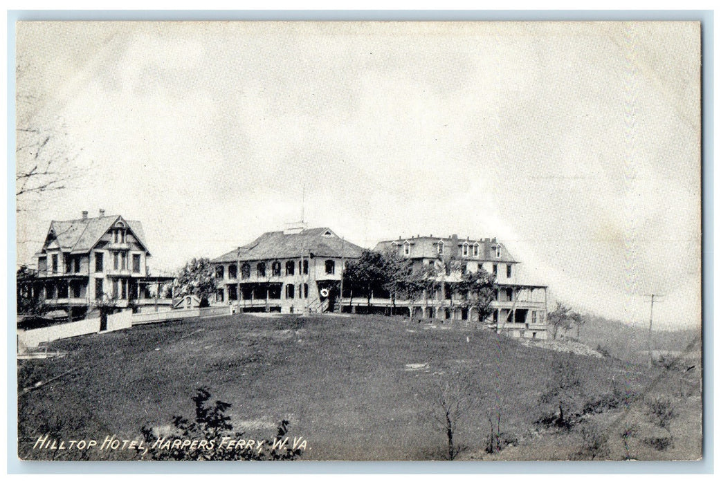 c1910's Hilltop Hotel Exterior Harpers Ferry West Virginia VA Unposted Postcard