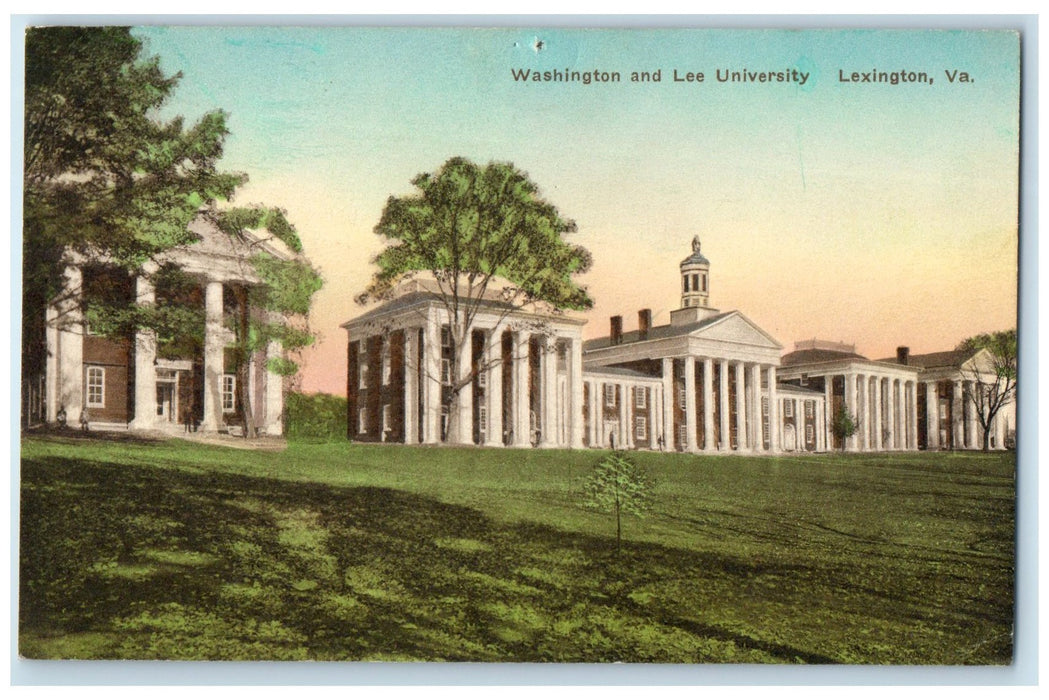 1987 Washington And Lee University Exterior Lexington Virginia VA Trees Postcard