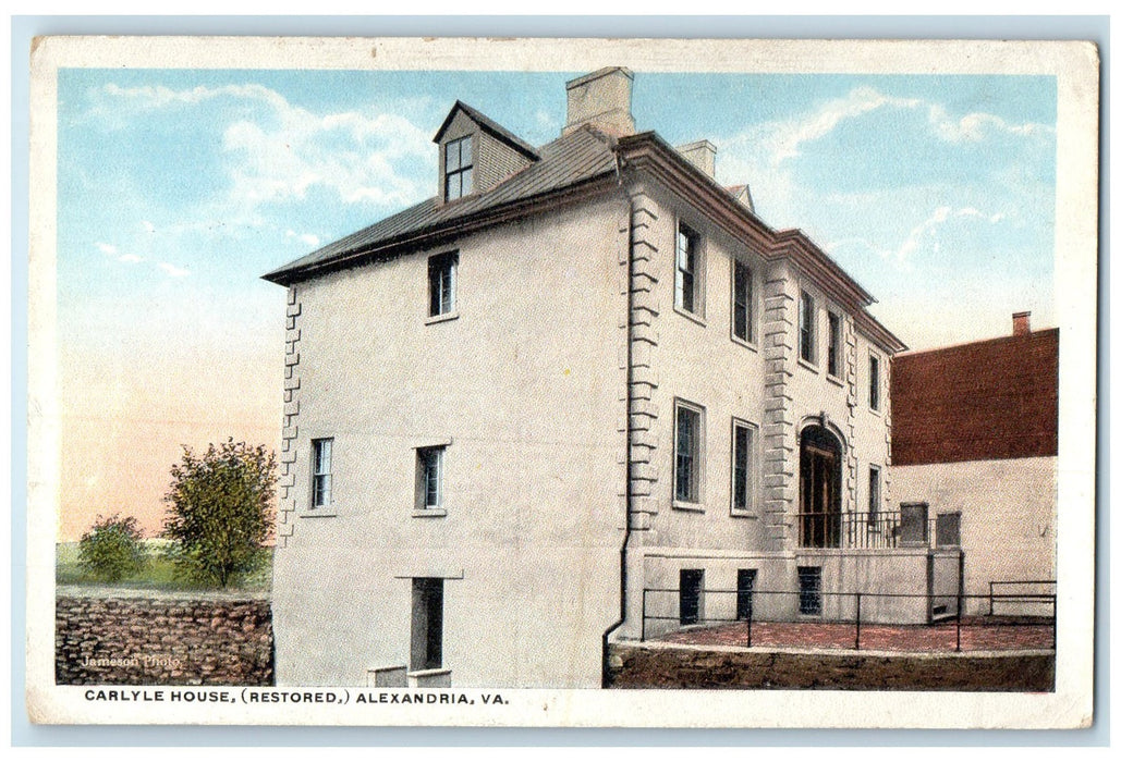 c1920's Caryle House Restored Exterior Alexandria Virginia VA Unposted Postcard