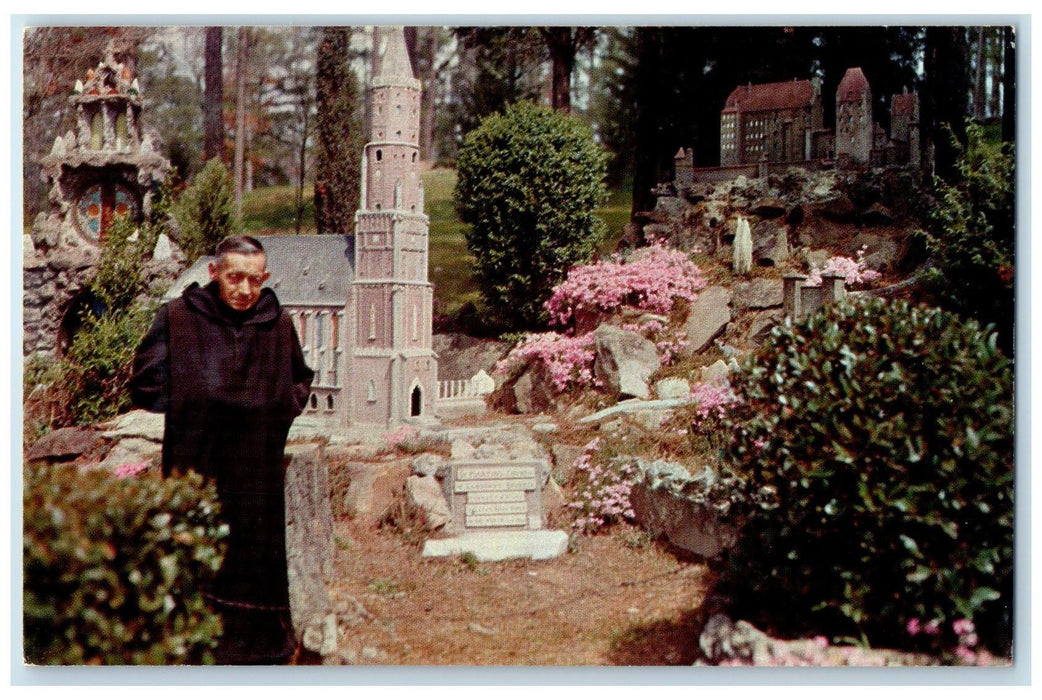 c1960's Brother Joseph OSB Benedictive Monk Mini Cathedral Cullman AL Postcard