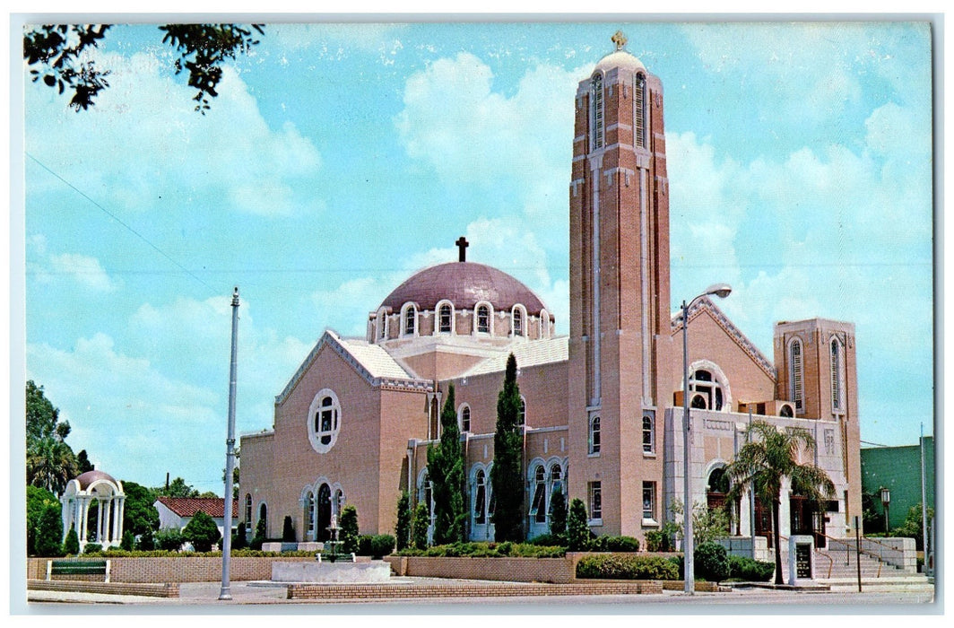 c1960's St. Nicholas Greek Orthodox Church Tarpon Springs Florida FL Postcard