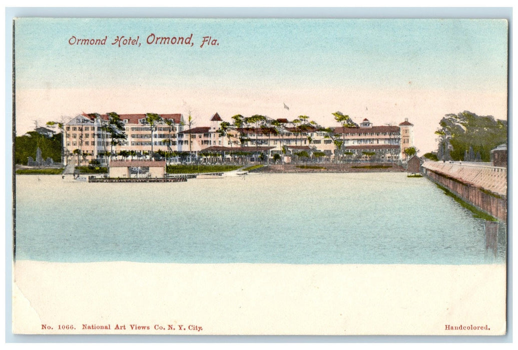 c1905's Ormond Hotel & Restaurant Building Harbor Ormond Florida FL Postcard