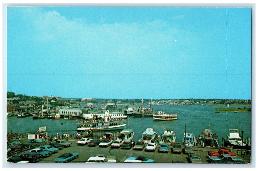 c1950 Hyannis Harbor Passenger Ferry Hyannis Cape Cod Massachusetts MA Postcard