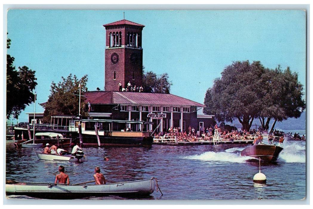 c1960's Miller Bell Tower College Club Chautauqua New York NY Unposted Postcard