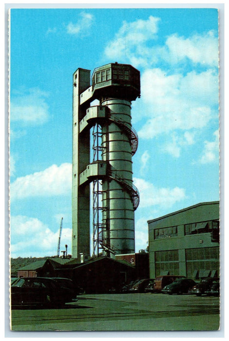 c1950's The Submarine Escape Training Tank New London Connecticut CT Postcard