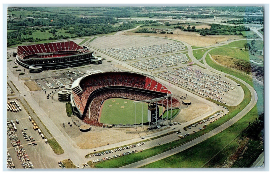 1978 Aerial View The Harry S. Truman Sports Complex Kansas City MO Postcard