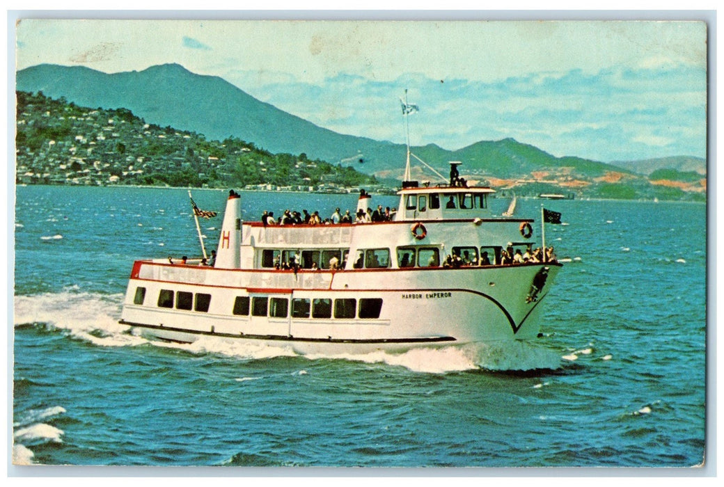 1973 MV Harbor Emperor San Francisco Bay Cruise Boats California CA Postcard