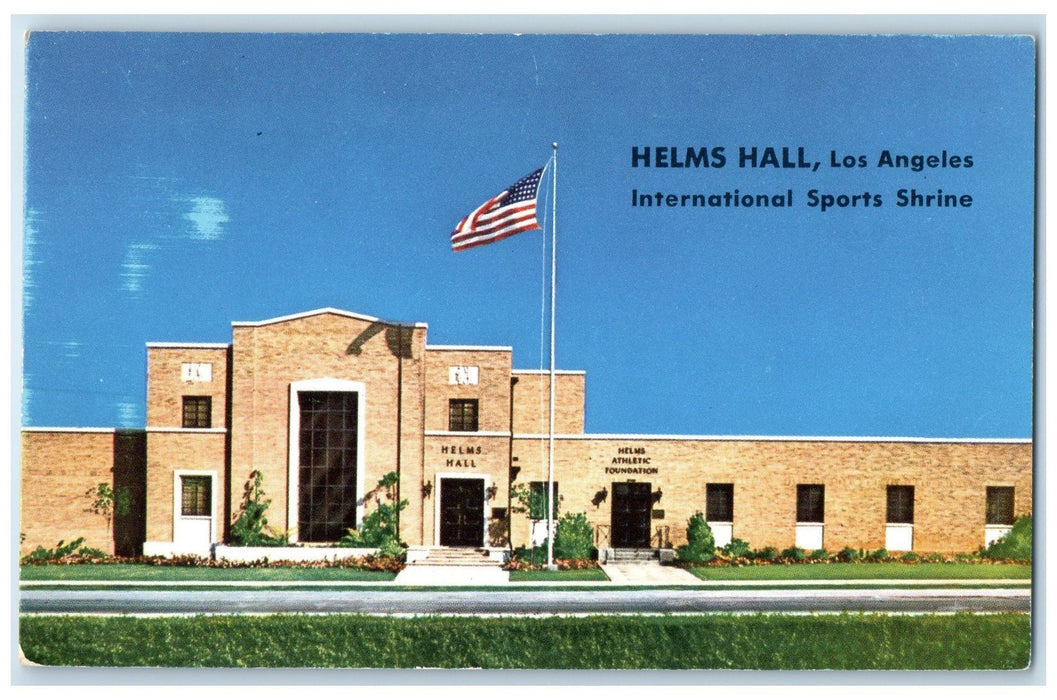 c1960's International Sports Shrine Helms Halls Los Angeles CA Unposted Postcard