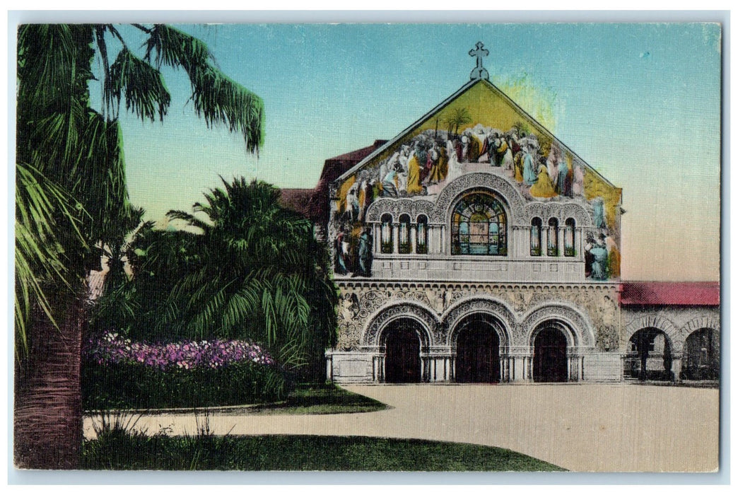 c1940's Memorial Church Stanford University Palo Alto California CA Postcard