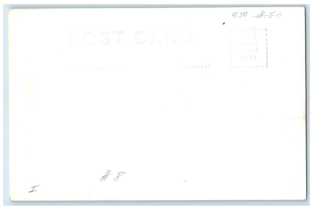 c1940's Briggs Monument Trees Scene Andrew Iowa IA Unposted Vintage Postcard