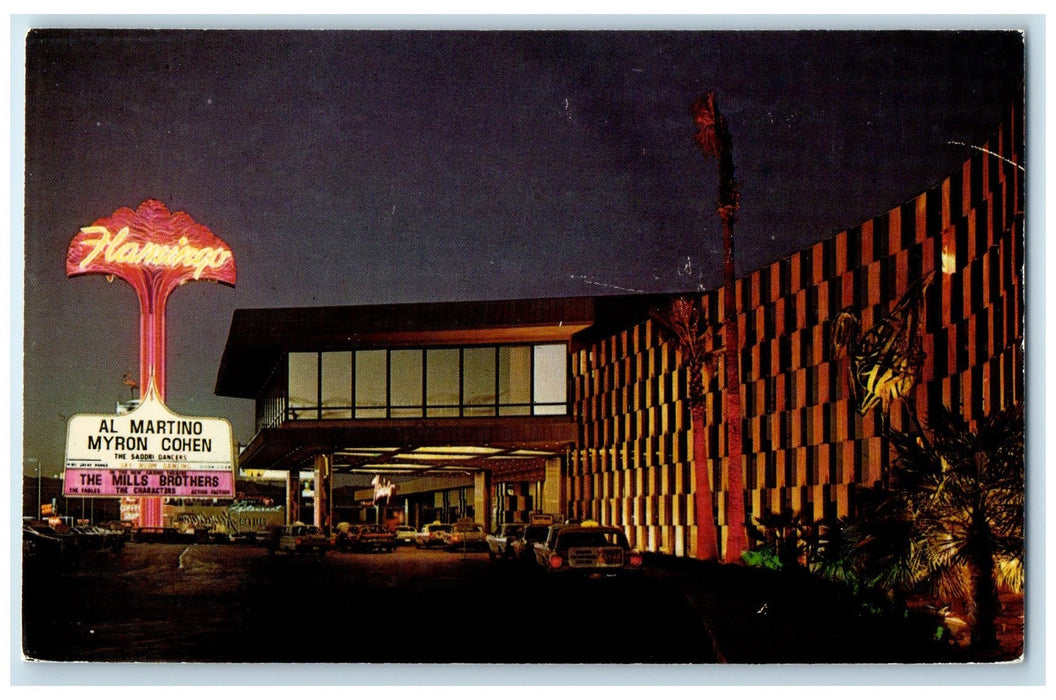 c1950's One Of The Show Spots Fabulous Strip Cars Las Vegas Nevada NE Postcard