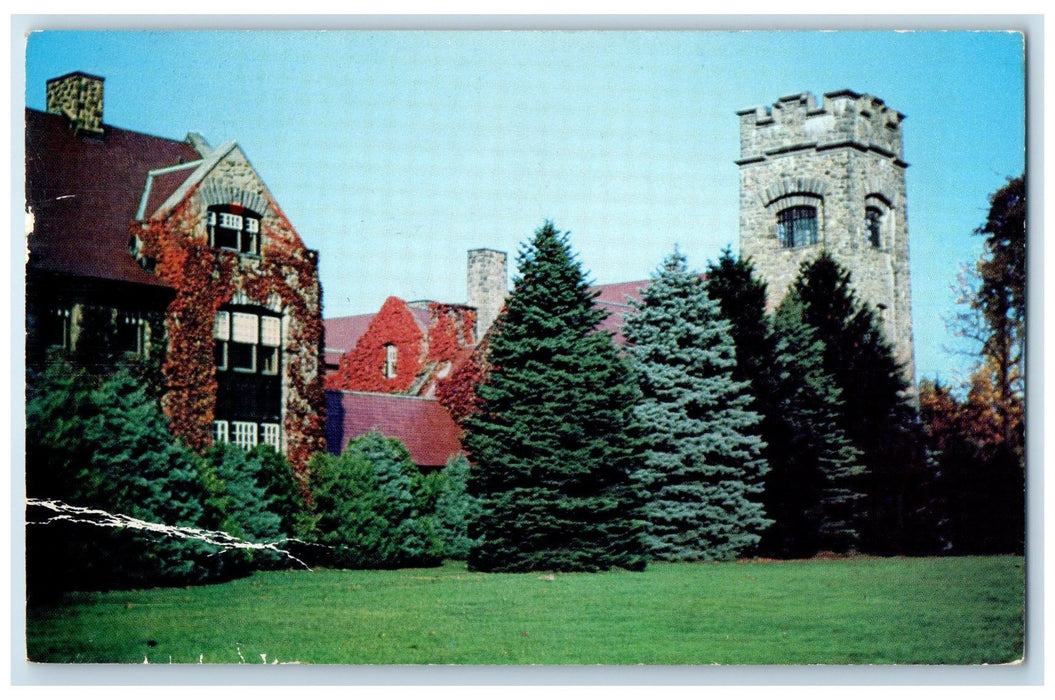 1988 Providence Barrington Bible College Boston Massachusetts MA Trees Postcard