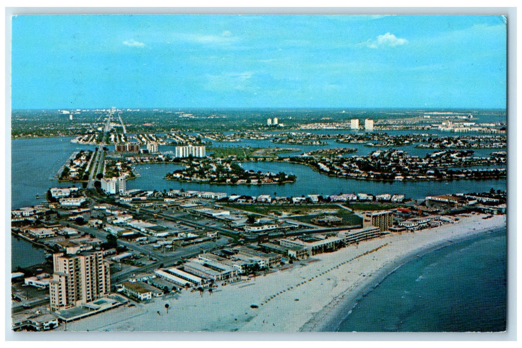 1982 Boca Ciega Bay Treasure Island Florida St. Petersburg FL Posted Postcard