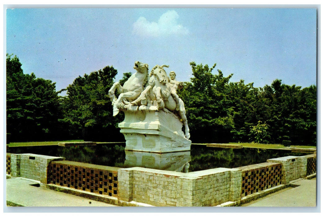 c1950's Statues In Brookgreen Gardens Myrtle Beach South Carolina SC Postcard