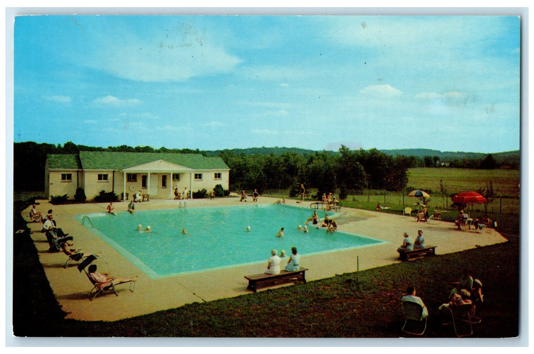 1966 Fellowship Deaconry Incorporation Liberty Corner NJ Posted Pool Postcard