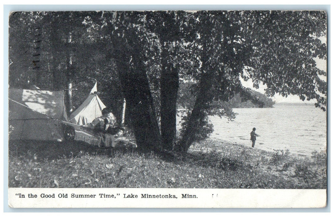 1909 In The Good Old Summer Time Lake Minnetonka Minneapolis MN Posted Postcard