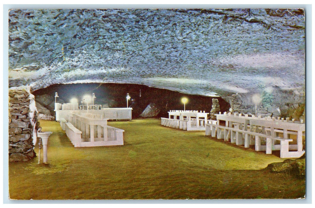 1956 Snowball Dining Room In Mammoth Cave Kentucky KY Gypsum Crystals Postcard