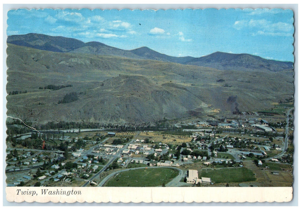 c1920's Heart Of Methow Valley Mountains Twisp Washington WA Unposted Postcard