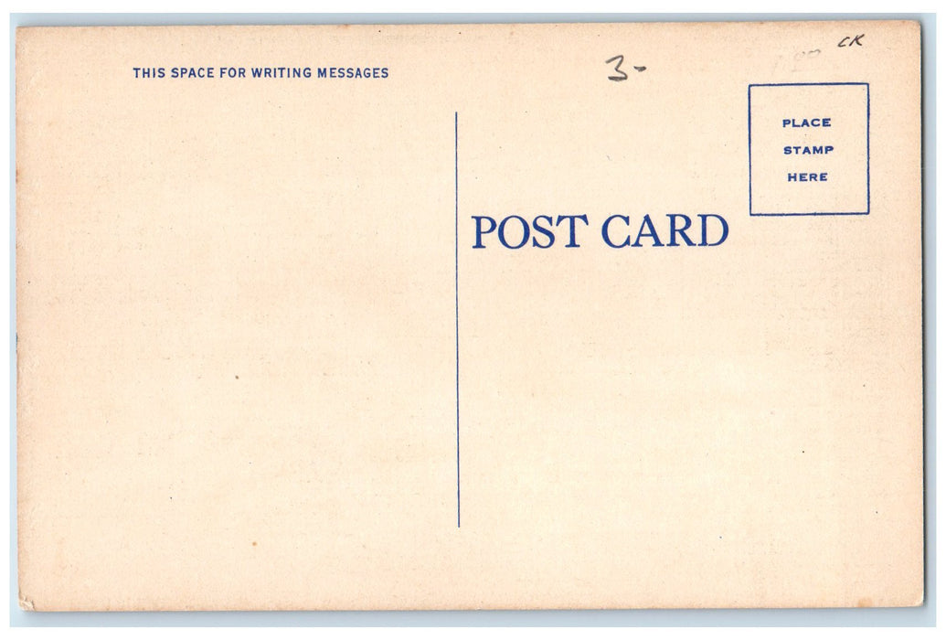 c1940 South From Overpass Curve Road Winnisquam Center New Hampshire NH Postcard