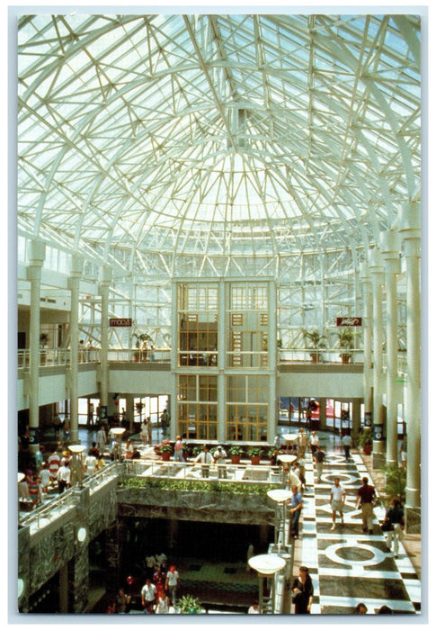 c1950 New Orleans Centre Shopping Mall Restaurant Interior Louisiana LA Postcard