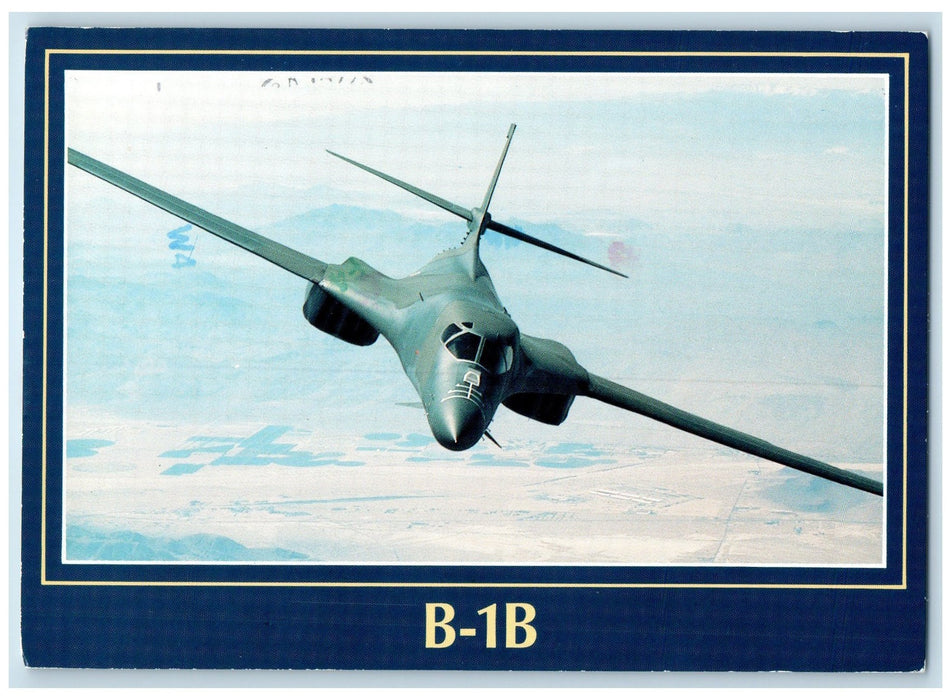 1983 The B-1B Bomber First Long Range Strategic Air Wichita Kansas KS Postcard