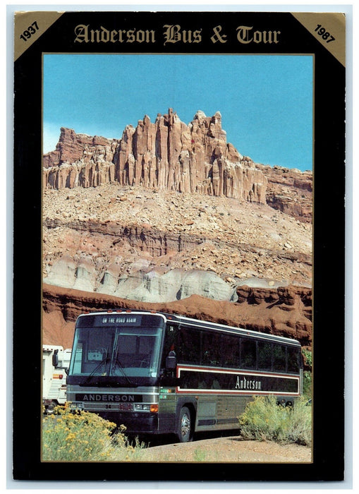1988 Anderson Bus & Tour Quality Motor Coach Service View Greenville PA Postcard
