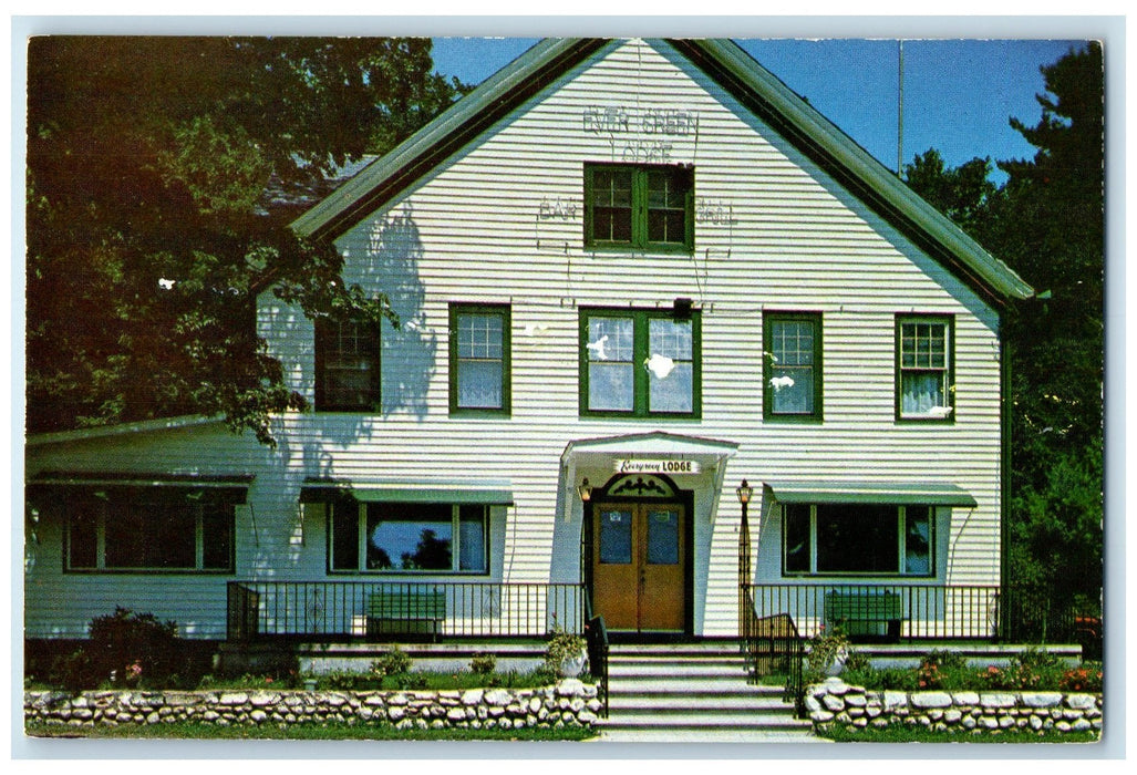 c1950 Evergreen Lodge Hotel & Restaurant View Milford Pennsylvania PA Postcard