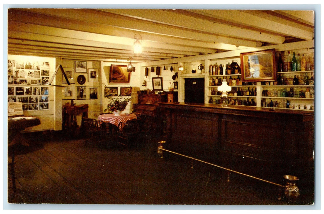 c1960's Bar Room California's 1st Theater State Historical Monterey CA Postcard