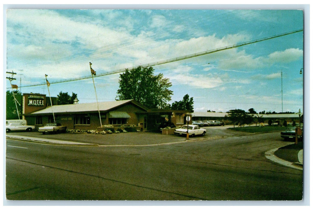 c1940s The Parkview Motel And Restaurant Exterior Ontario Canada CA Car Postcard