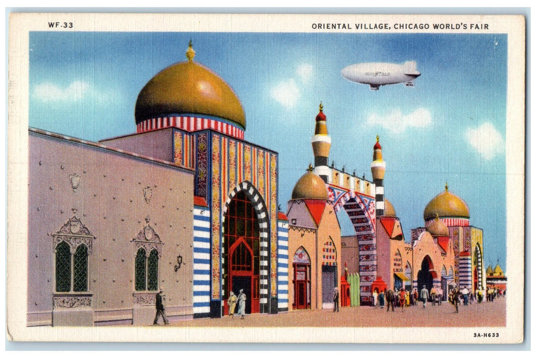 c1940s Oriental Village At The Chicago's World Fair Chicago Illinois IL Postcard