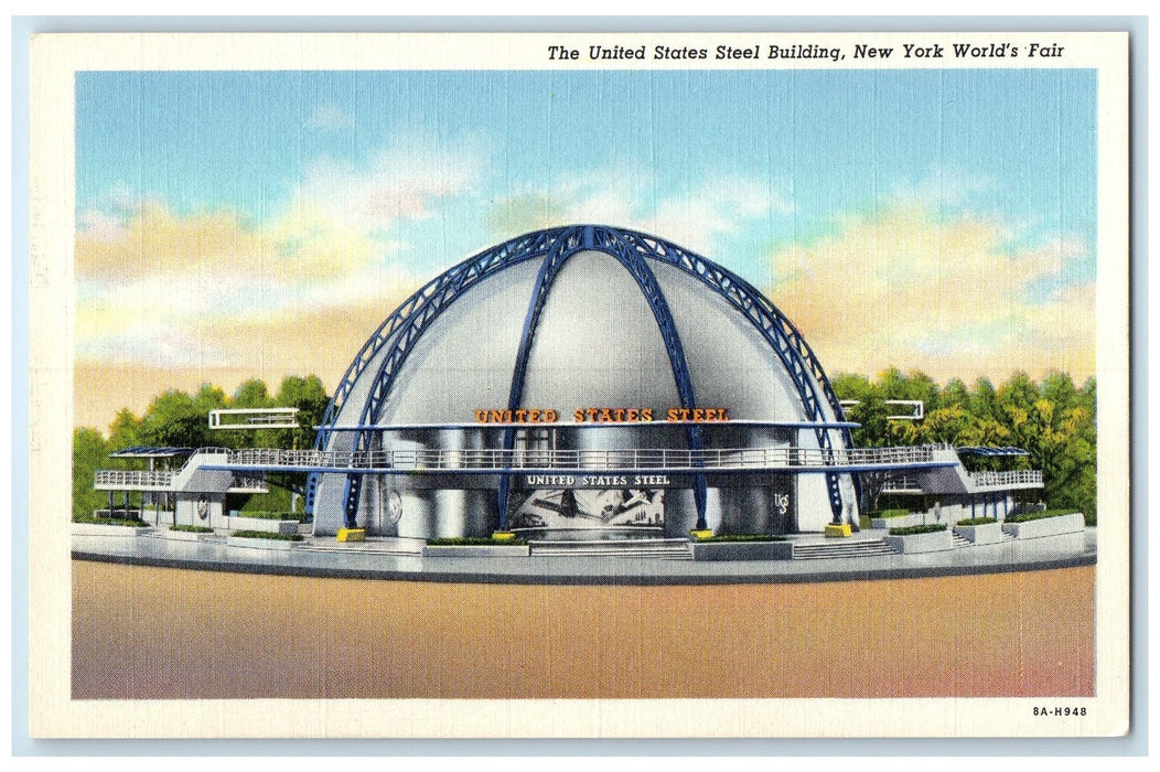 c1940's The United Stated Steel Building World Fair New York City NY Postcard