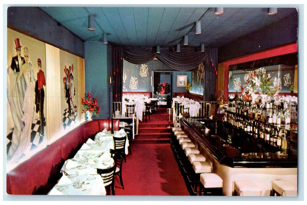 c1960's The Eastsider Restaurant Interior New York City New York NY Postcard