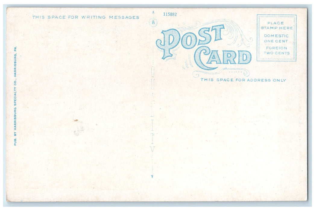 c1920's Penn-Harris Hotel Exterior Harrisburg Pennsylvania PA Unposted Postcard
