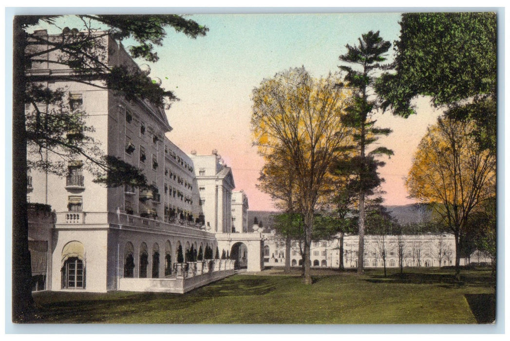 c1950's The Greenbrier Hotel & Restaurant View White Sulphur Springs WV Postcard