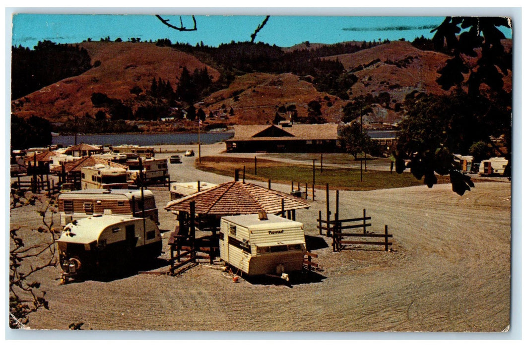 1973 Indian Creek Recreation Park Camping Site Gold Beach Oregon OR Postcard