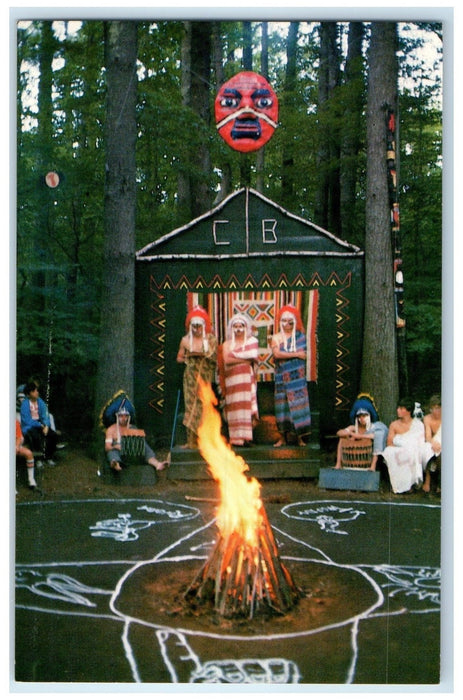 c1950's YMCA Camp Belknap lake Winnipesaukee Wolfeboro New Hampshire NH Postcard