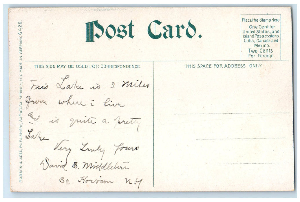 c1950's Idalia Camp Brant Lake Water Falls Mts. Adirondack New York NY Postcard