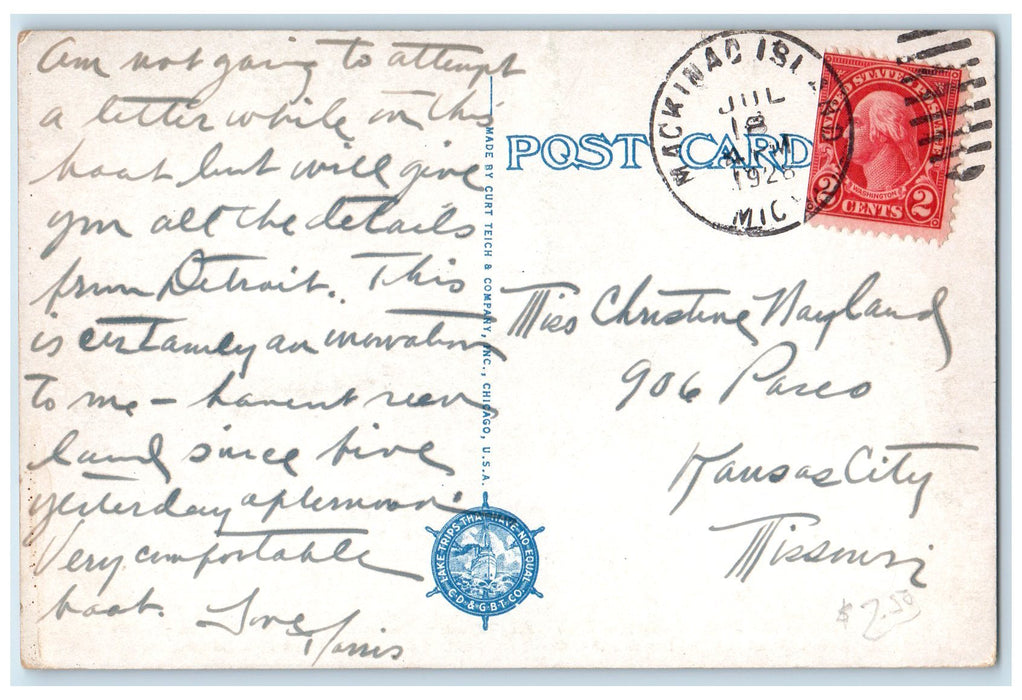 1926 Scene Of Great White North American Chicago Illinois IL Posted Postcard