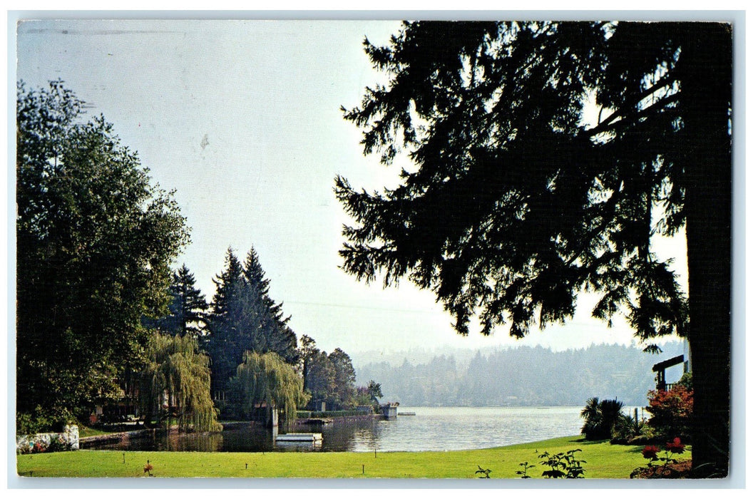 c1950's Enlarged In 1871-72 Dug By Chinese View Lake Oswego Oregon OR Postcard