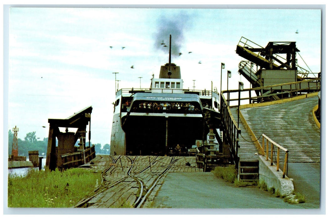 c1960's The Carferry City Of Midland Manitowoc Wisconsin WI Unposted Postcard