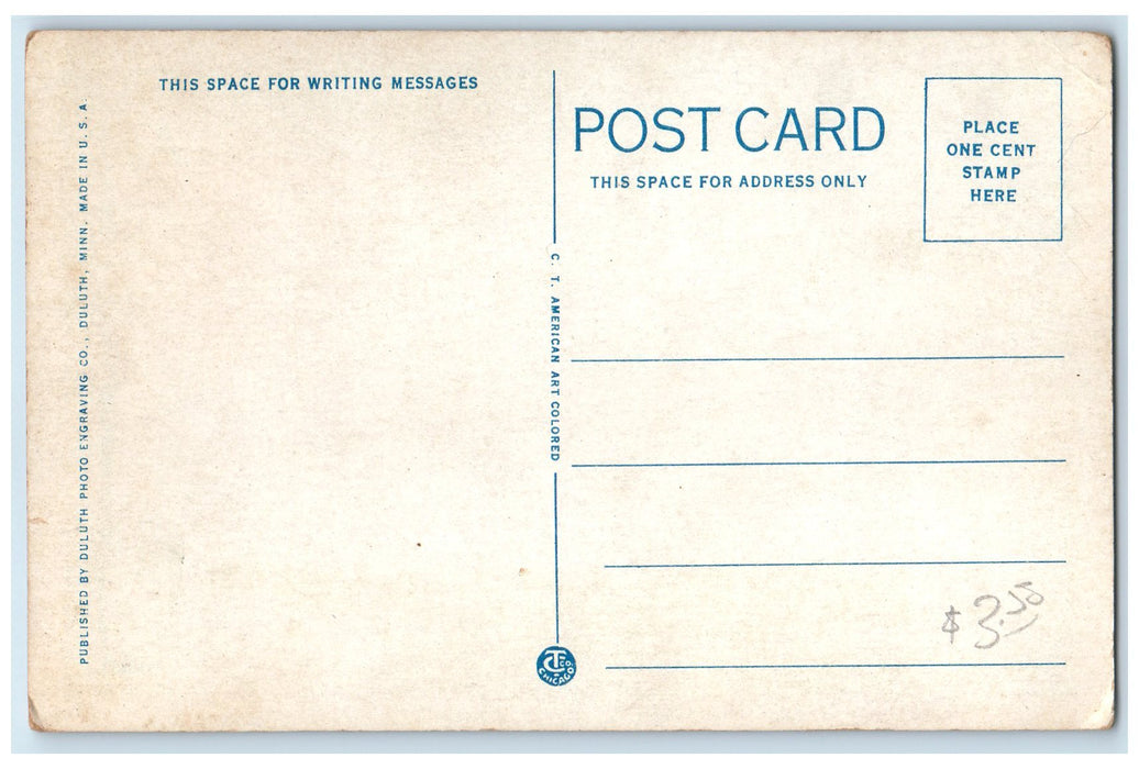 c1940s Steamer Tionesta Harbor Of Superior-Duluth Minnesota MN Unposted Postcard