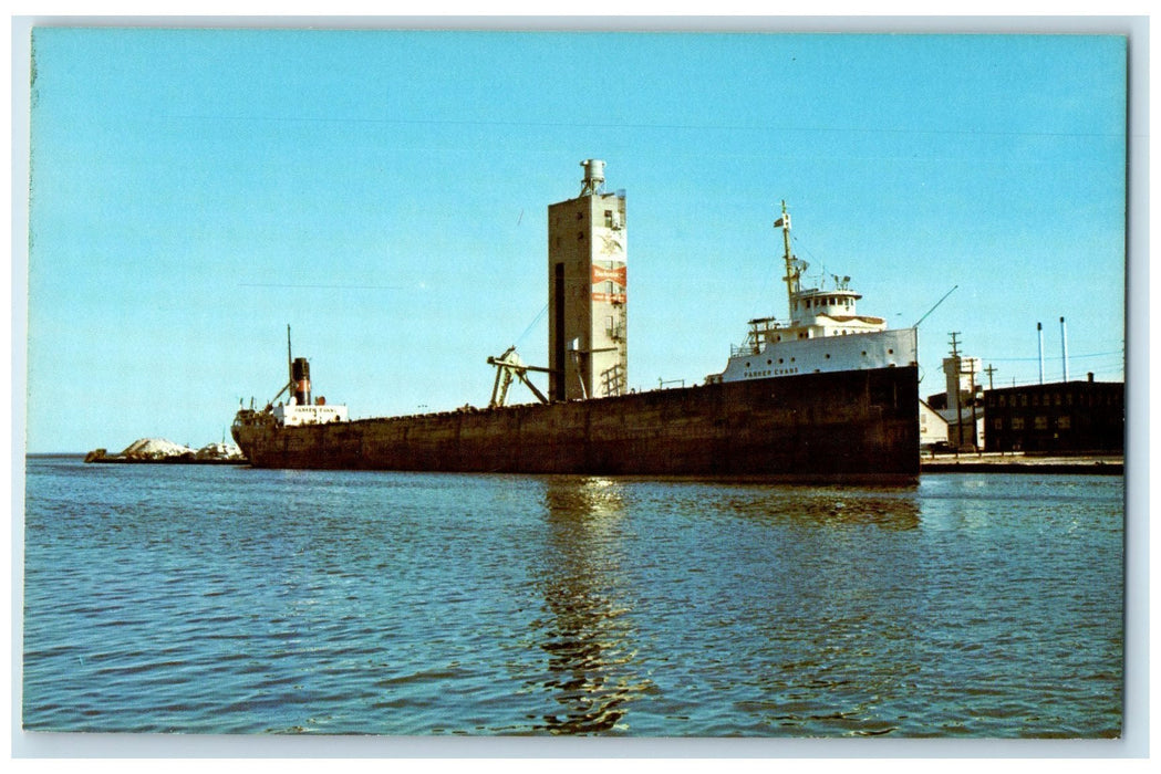 c1960's The Parker Evans Unloading At Anheuser-Busch Scene Manitowoc WI Postcard