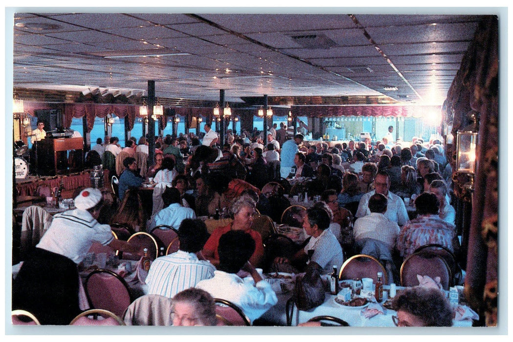 c1960s Roberts River Rides The Mississippi Belle II Bettendorf Iowa IA Postcard
