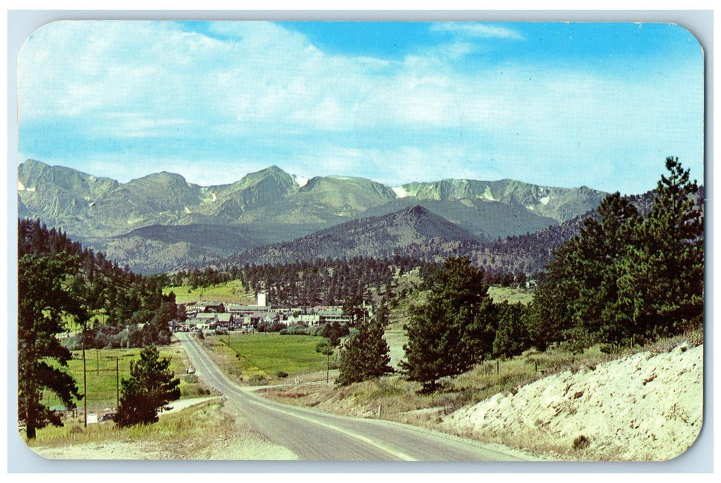 1953 Vista Of Estes Park Village Thompson Highway Colorado CO Posted Postcard