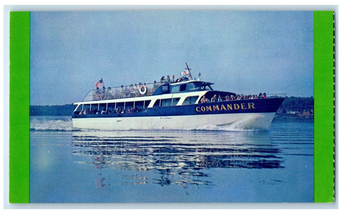 c1960s Excursion Ride Casino Pier At Bagnel Dam Lake Ozarks Missouri MO Postcard