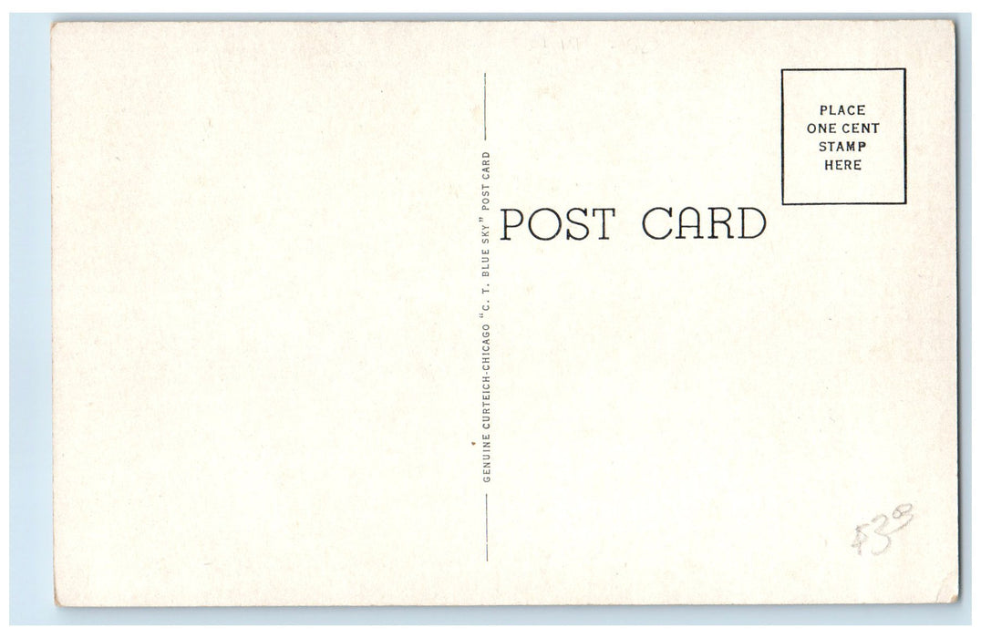 c1940's Montgomery County Court House Exterior Red Oak Iowa IA Unposted Postcard
